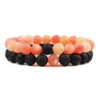 H43d97b80a14e45cba04b40f5bd333c87S.webp Bracelet couple pierres naturelles 8mm noir et orange