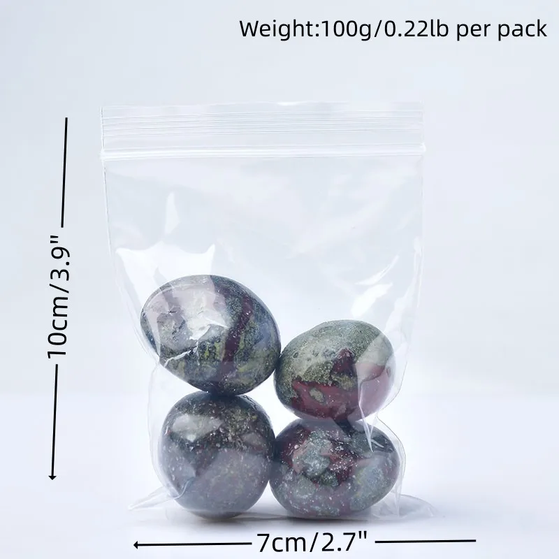 Pierre roulée en sang de dragon naturelle - 100g, 20-40mm – Image 5