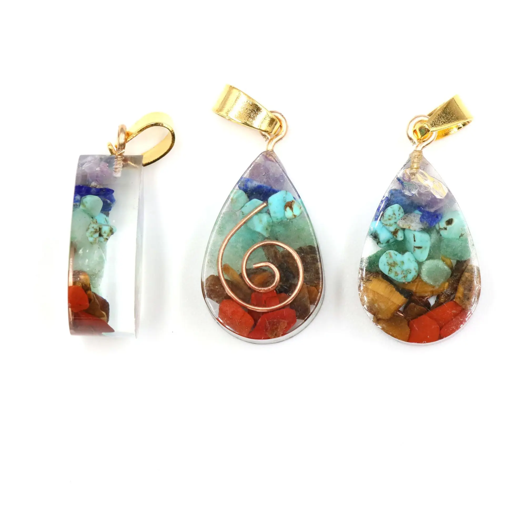 Pendentif en pierre naturelle 7 Chakras