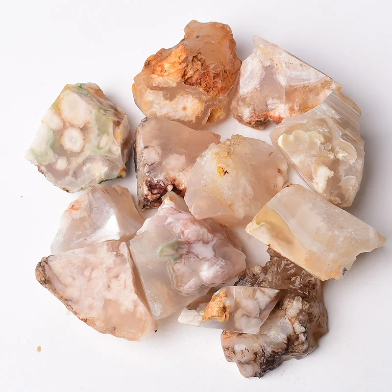 Pierres naturelles irrégulières Flower Agate 100g